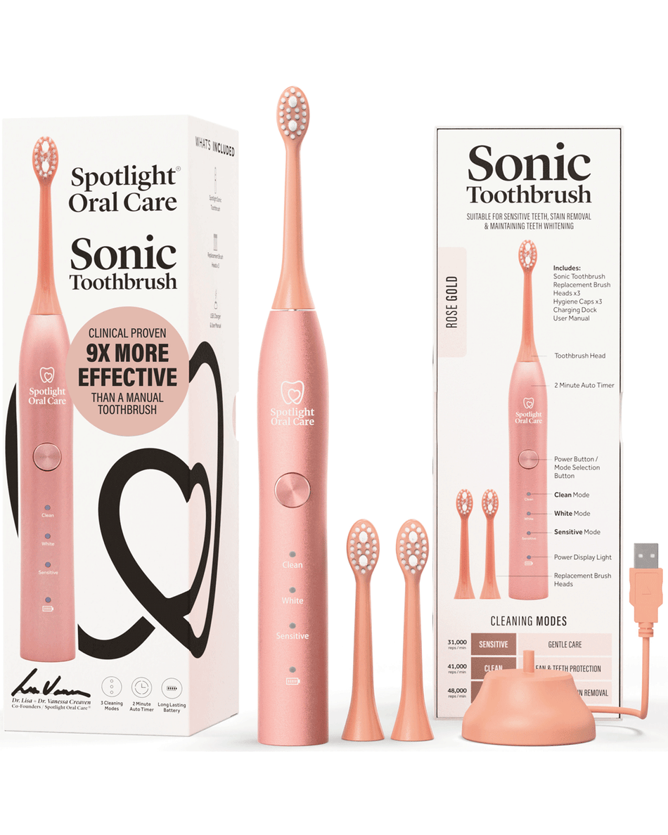 Spotlight Oral Care Sonic Toothbrush Rose Gold