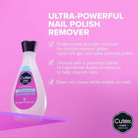 cutex care ultrapowerful nail polish remover 100ml