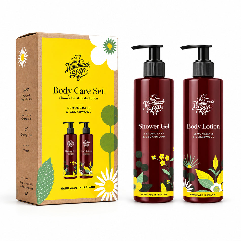 The Handmade Soap Body Care Set Lemongrass And Cedarwood