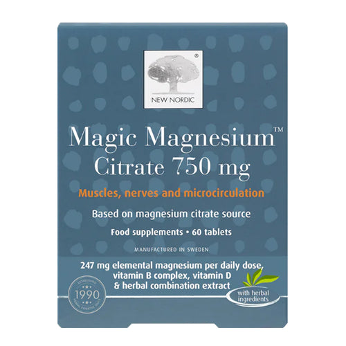 New Nordic Magic Magnesium Citrate 750mg 60 Tablets