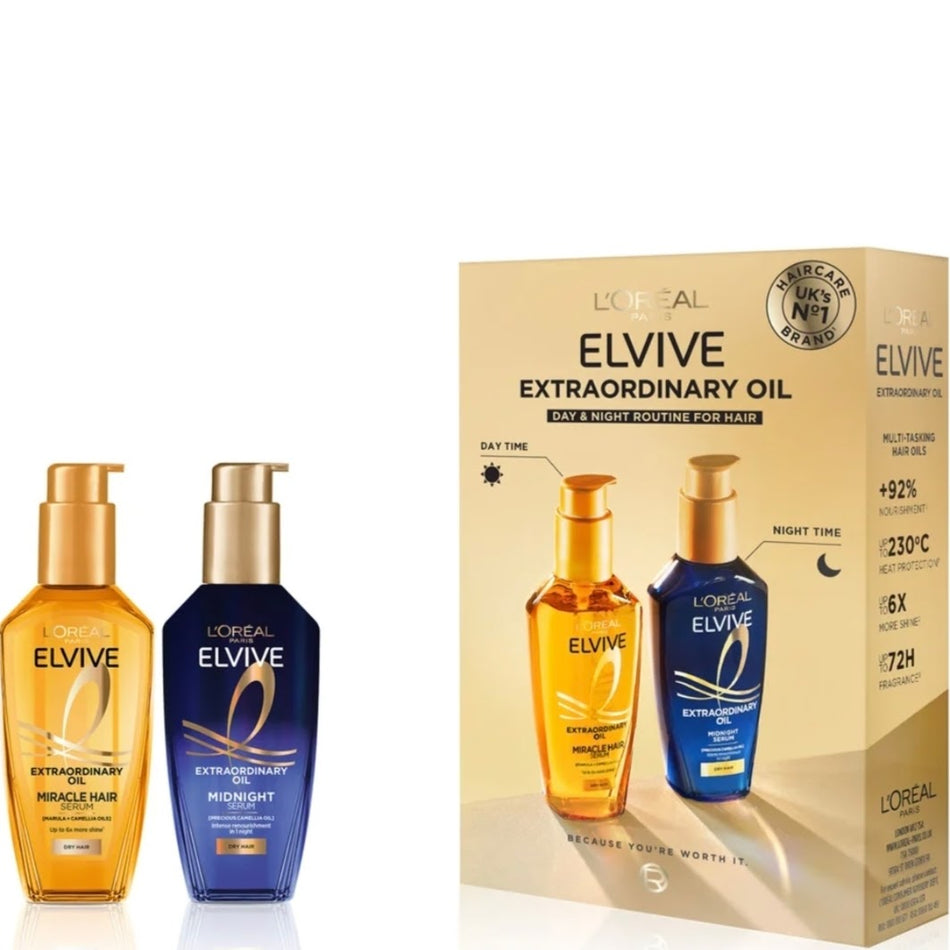 Elvive Extraordinary Oil Day And Night Set