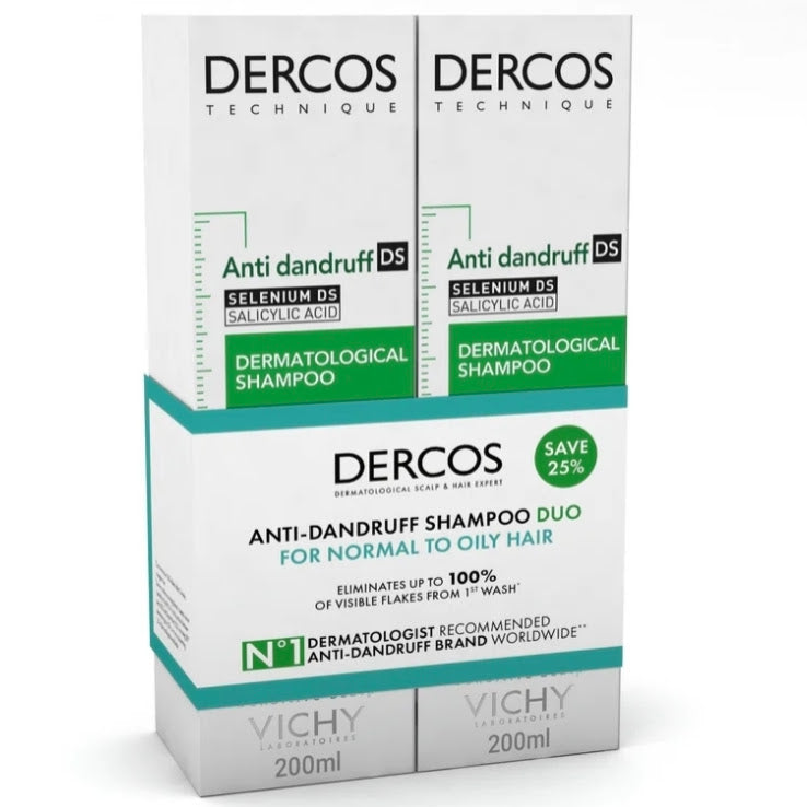 Dercos Anti-Dandruff Shampoo Duo Normal-Oily Hair