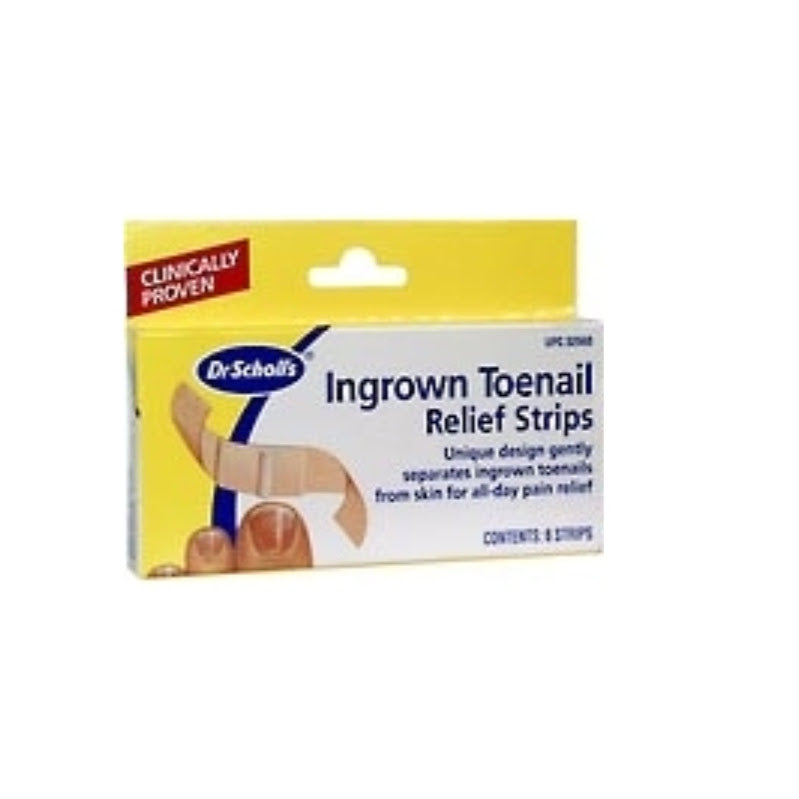 Scholl Ingrown Toenail Pain Relief Strips 10s