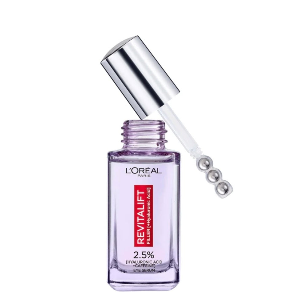 L'Oreal Paris Revitalift Filler Eye 2.5% HA + Caffeine Serum