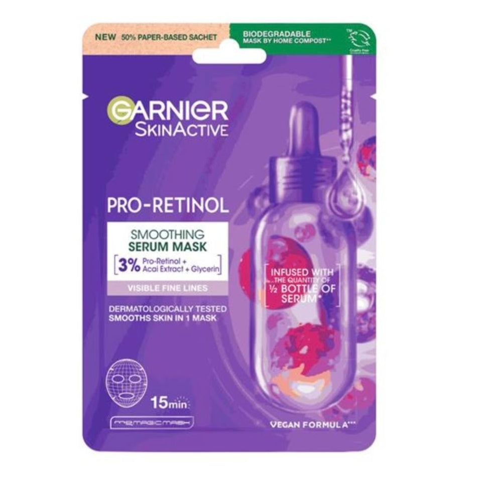 Garnier Skin Active Pro Retinol Smoothing Serum Sheet Mask