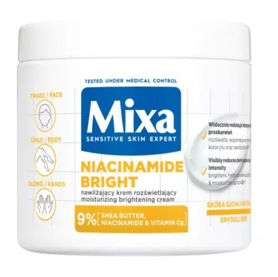 Mixa Niacinamide Bright Moisturising Anti-Dark Spot Cream 400ml