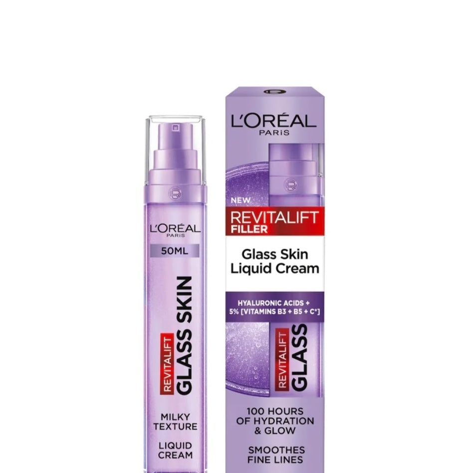 Loreal Paris Revitalift Filler Glass Skin Liquid Cream 50ml