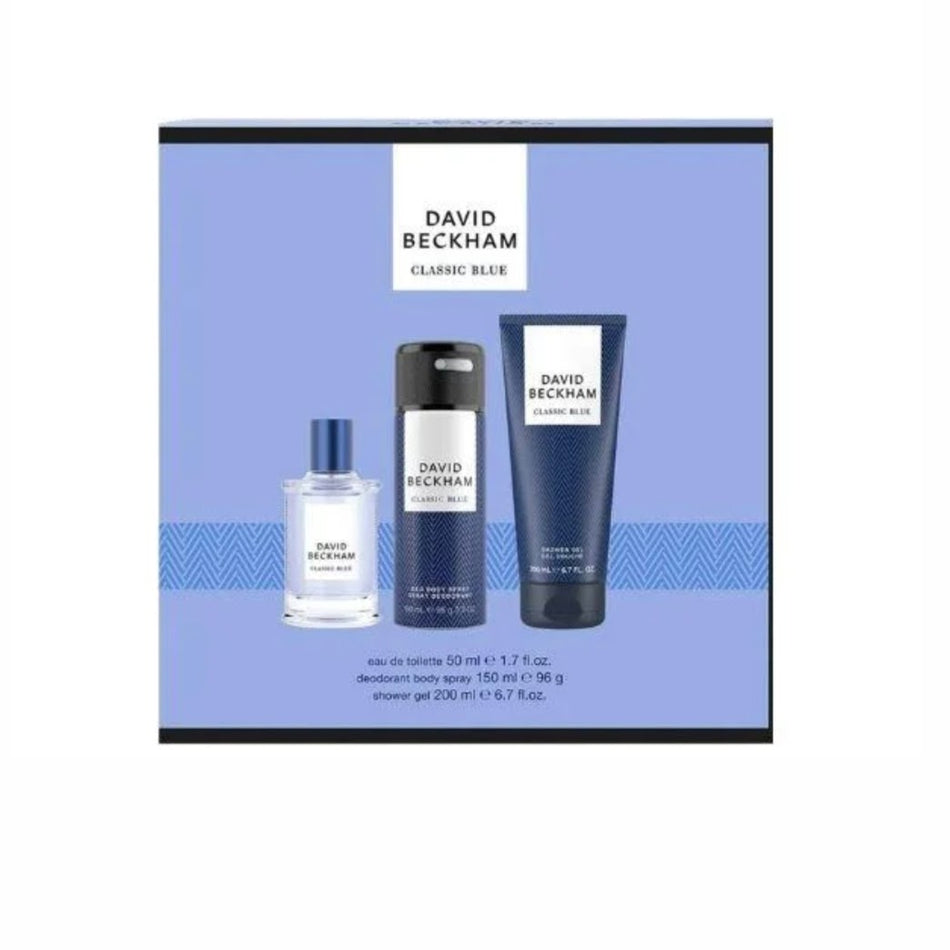 David Beckham Classic Blue Gift Set