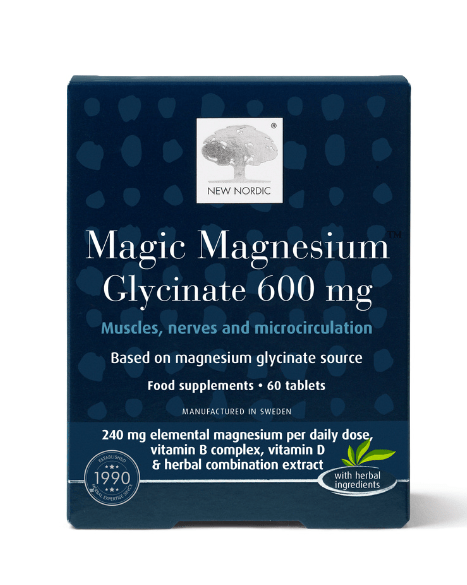 New Nordic Magic Magnesium Glycinate 600mg 60 Tablets